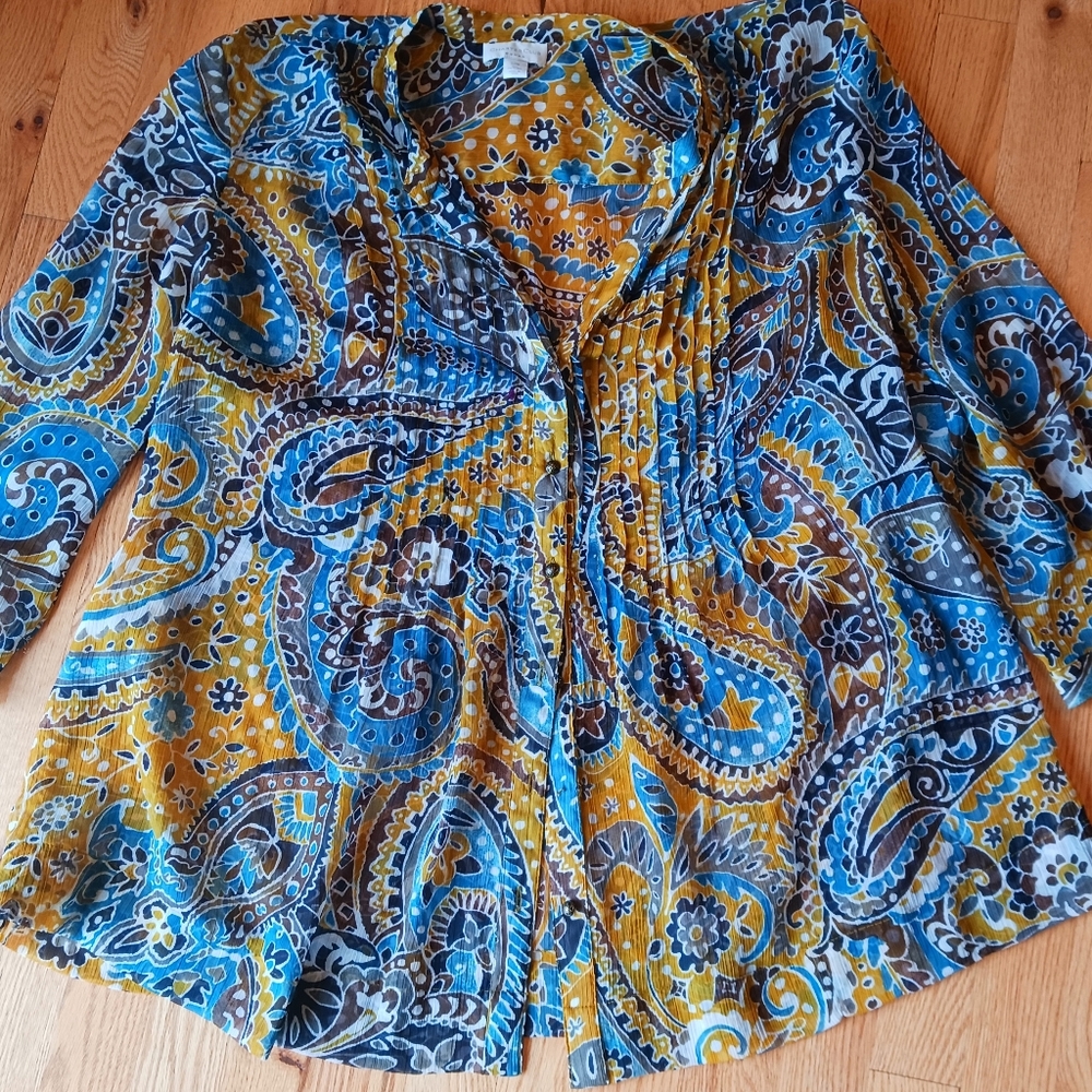 Size 22W Charter Club Sheer Top, Very Pretty
